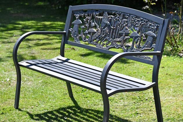 Cast iron bench