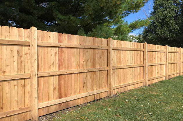 Wooden fence