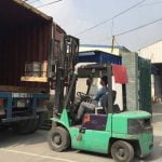 Counterweight Loading to container project in spain
