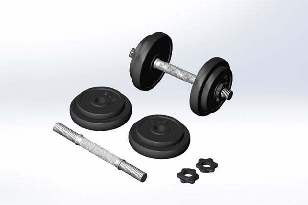 Adjustable dumbbells