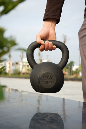 Cast iron kettlebell