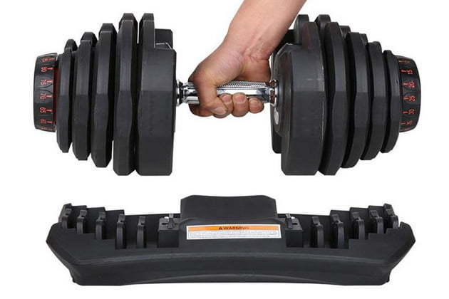 Selectorized dumbbell