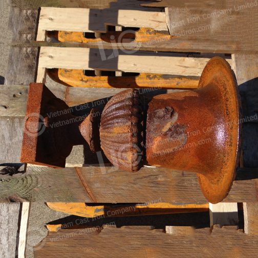 Small Rustic Classic Cast Iron Urn Planter