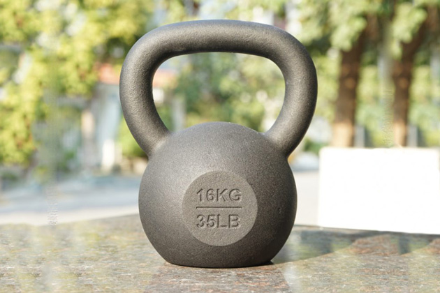 Cast iron kettlebell