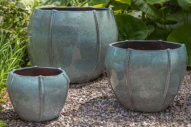 Sapphire USA Rustic Flowerpot 10" Planter For Garden Patio Office Ornaments Home Decor Long Lasting Reusable Light Weight (Copper-S