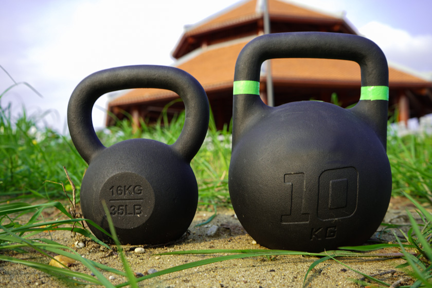 Cast iron kettlebells 