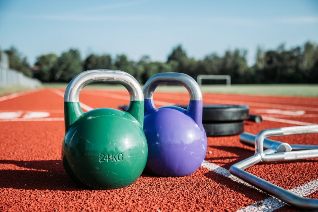 Steel kettlebells